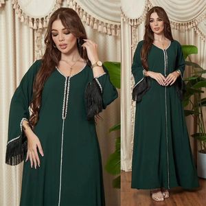 Vêtements ethniques Robe de fête décontractée Style saoudien marocain kaftan diamant-set picoti