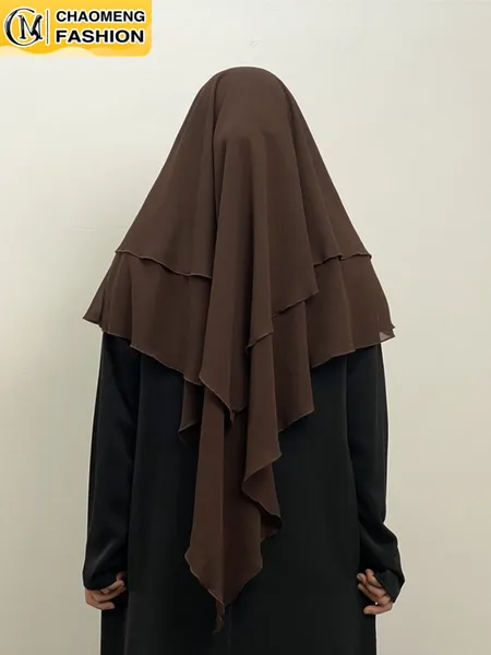 Vêtements ethniques Chaomeng Ramadan Hijabs pour femme Abaya Dubaï Turc Turban Malaisie Châles Foulards Musulman Khimar Wrap Foulard Marocain