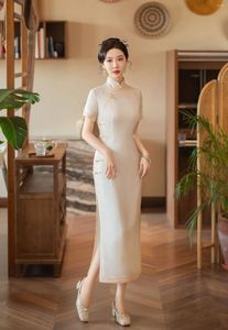 Vêtements ethniques Cheongsam Elegant Tang Suit artistique en dentelle artistique Nippest Wath Intest Intest Design Modified Wedding