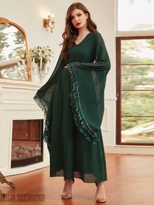 Etnische kleding Chiffon Kaftans Abaya Dubai Turkije Arabische Moslim Islam Lange bescheiden jurken voor vrouwen Robe Longue Djellaba Femme Caftan Marocain 230227