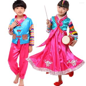 Vêtements ethniques enfants Hanbok enfants filles corée Costume traditionnel robe coréenne Costumes de danse classique pour les filles