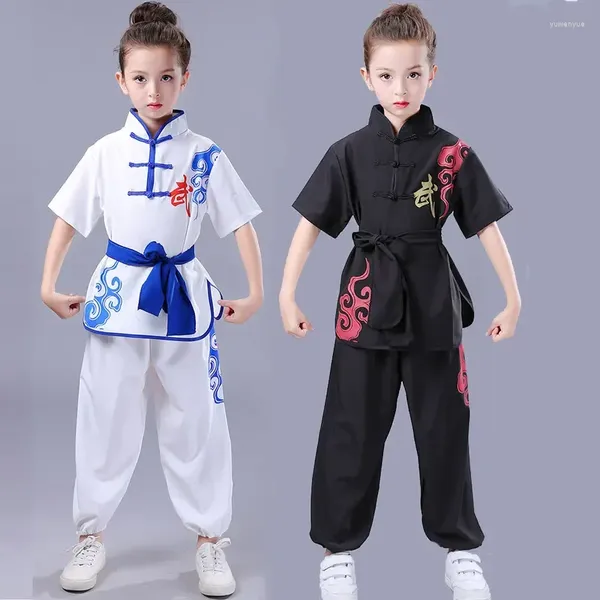 Ropa étnica Niños Adulto Chino Tradicional Wushu Uniforme Ropa para niños Traje de artes marciales Traje Traje Changquan para niña