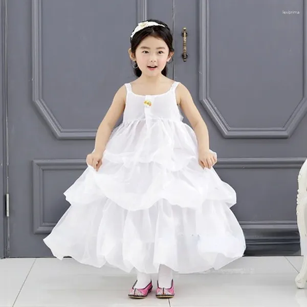 Vêtements ethniques Hanbok Petticoat pour enfants coréen original importé grand cadeau d'anniversaire blanc pour fille