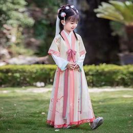 Etnische kleding Chinese meisjes Hanfu jurk Kids Fotografie Kerstmis Vintage Kinderen Oude Fairy Princess Traditionele Tang Suit cosplay