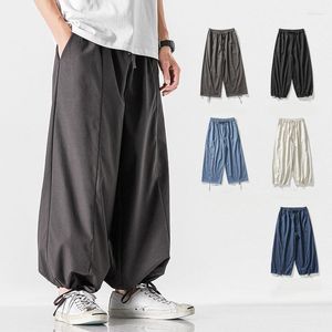 Etnische kleding Chinese stijl Tai Chi Hanfu Casual Wide Leg Pants Martial Arts Bottoms Harajuku broek Urban streetwear