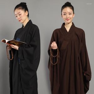 Vêtements ethniques vêtements traditionnels chinois pour Costume de moine Robe méditation bouddhiste Zen Shaolin Hanfu taoïsme vêtements tibétains