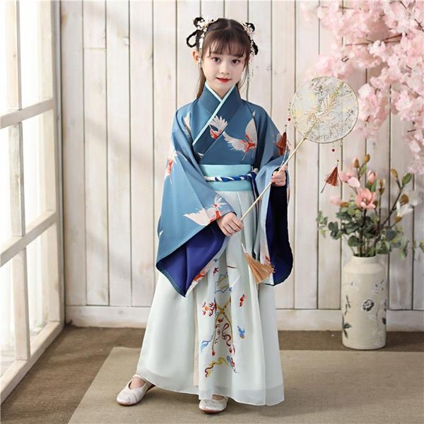 Vêtements ethniques Chinois traditionnel Hanfu Gilr Ancient Perform Dress Oriental Princess Kids Elegance Pography Dance Wear Costume