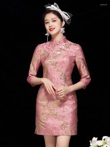 Ropa étnica China Vintage Ballgowns Party Evening Lady Dress Qipao Cheongsam