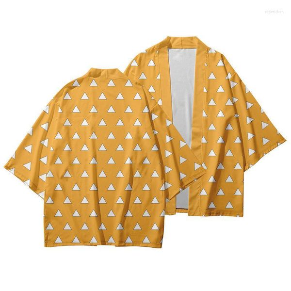 Ropa étnica camisa clásica de Anime japonés Samurai Cosplay disfraces Harajuku adulto Haori Cardigan verano Yukata Kimono blusa suelta