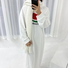 Vêtements ethniques Coton Abaya avec capuche Dubaï Sweat-shirt décontracté Sweat-shirt musulman Robe à capuche Modeste Vêtements islamiques Robes africaines pour femmes