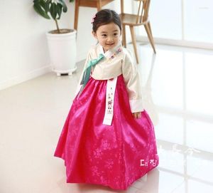 Etnische kleding op maat gemaakte baby's eenjarige Hanfu Koreaans geïmporteerd smeden kleine prinses