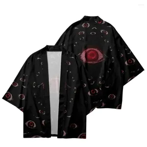 Etnische kledingontwerp Oogafdruk Traditionele kimono Japanse stijl meisjes jongens streetwear strand vest mode cosplay haori shirts top