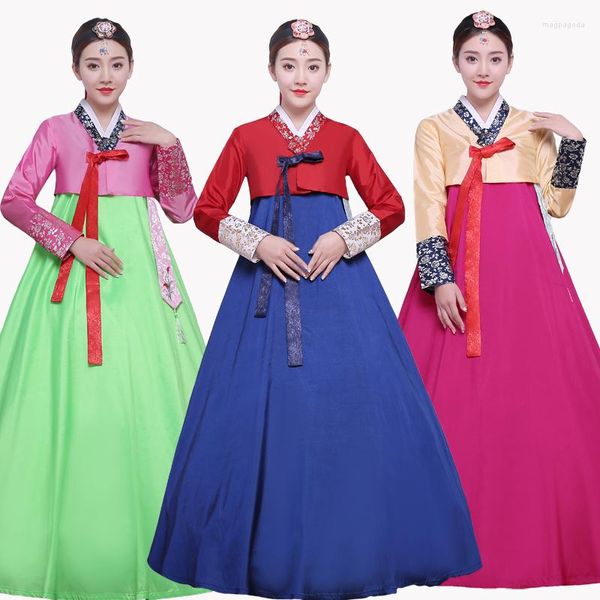 Abbigliamento etnico Design Donna Elegante Costume tradizionale coreano Hanbok Dae Jang Geum Danza Lady Nazionale