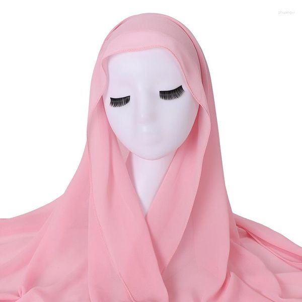 Vêtements ethniques Designer Instant Hijabs Femme musulmane Chapeau Bonnet Hijab Foulard en mousseline de soie Turban Foulard Head Wrap pour femmes Casquette intérieure Ramadan