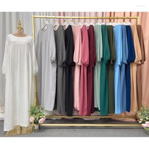 Vêtements ethniques Djellaba Eid Ramadan Jilbab Femmes Musulman Maxi Robe Robe Arabe Modeste Prière Vêtement Islamique Abaya Kaftan Burqa