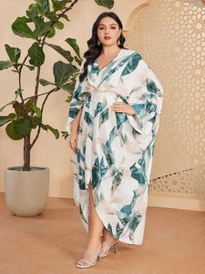 Vêtements ethniques Dubai Abayas Party Night Robe Plus-Size Impring Musulm Maxi Robes pour femmes élégance arabe lâche Caftan