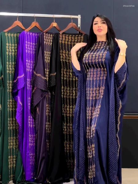 Ropa étnica Dubai Lujo Abayas Vestidos africanos para mujeres Musulmán Boda Vestido de fiesta de noche Talla grande Nigeria Dashiki Bazin Rich Robe