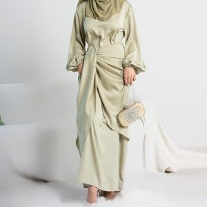 Vêtements Ethniques Eid Djellaba Ramadan Femmes Musulmanes Maxi Robe Wrap Jupe Ensemble 2 Pièces Abaya Dubaï Turquie Caftan Islamique Longue Musulmane