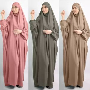 Etnische Kleding Eid Hooded Moslim Vrouwen Hijab Jurk Gebed Kledingstuk Jilbab Abaya Lange Khimar Volledige Cover Ramadan Jurk Abaya Islamitische Kleding Niqab 230616