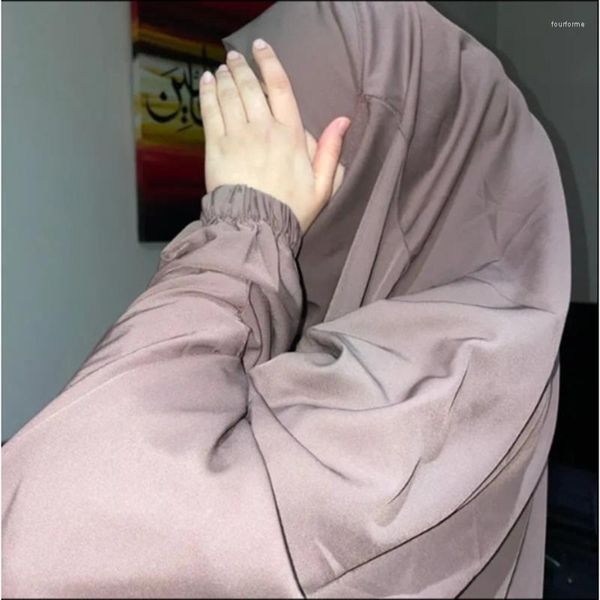 Vêtements ethniques Eid à capuche femmes musulmanes Hijab robe couverture complète Ramadan robe vêtements islamiques Niqab dames Abayas prière vêtement