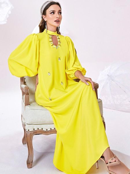 Ropa étnica Eid manga farol fiesta musulmana Vestidos largos para mujeres Jalabiya vestido Abaya Kimono Maxi Robe caftán marroquí Vestidos 2023