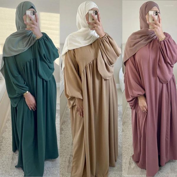 Ropa étnica eid modesta llanura abaya dubai pavo kaftan mujeres oración musulmana prenda abayas djellaba túnica árabe ramadán vestido islámico