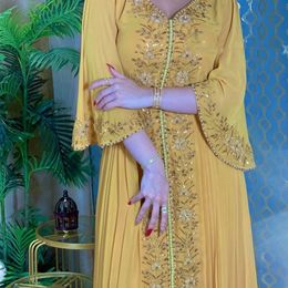 Etnische Kleding Eid Marokko Feestjurk Abaya voor Vrouwen Diamant Islamitische Geborduurde Jurken Riem Kaftan Vestidos Maxi Abaya Elbise Kaftan 2023 230613