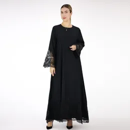 Etnische kleding Eid Mubarak Djellaba Borduurde Abaya Vrouwen Moslim Maxi -jurk Dubai Kaftan Turkije Robe Islamitische Longue Femme Musulmane