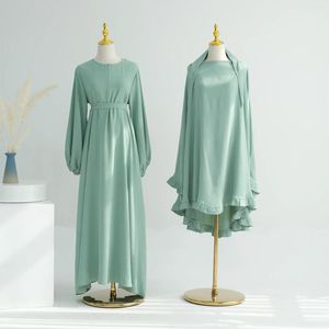 Etnische kleding Eid Mubarak Djellaba Ramadan Khimar Abaya Vrouwen moslim gebedsjurk Dubai Turkije Kaftan Overhead gewaad Boerka islamitische set