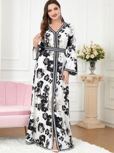 Vêtements ethniques Eid musulman moubarak Kaftan Abaya dubaï pakistanais turquie Islam Femme Vestidos Robe Abayas pour femmes Caftan Robe Longue