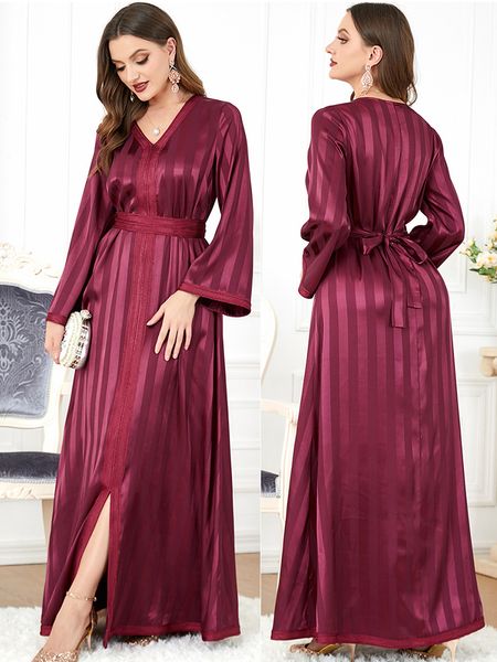 Vêtements ethniques Eid Party Muslim Dress Femmes Abaya Broiderie de fête Maroc Dubaï Abayas Kaftan Abaya Islam Turkey Arabe Long Robe 230417