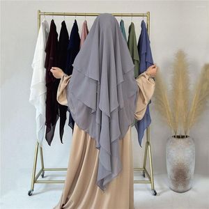 Vêtements Ethniques Eid Prière Vêtement Hijab Long Khimar Ramadan Musulman Foulard Femmes Une Pièce Jilbab Jubha Islamique Hijabs Musulman Dejellab