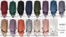 Etnische kleding Eid Gebed Gedelement Khimar HaJab Long 2023 Ramadan Moslim Arabische Hajabs Vrouwen Abayas Tops Abaya Jilbab Islam Niqab Burqa