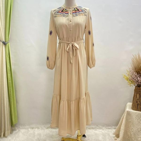Vêtements ethniques Eid Ramadan Abaya Dubaï Turquie Kimono Cardigan Femme Musulmane Musulman Hijab Maxi Robe Islam Abayas pour femmes Robe Kaftan