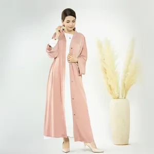 Vêtements ethniques Eid Ramadan Abaya Femmes Muslim Open Open Cardigan Long Maxi Robes Turquie Dubaï Kaftan Kimono Hijab Femme Caftan Musulmane