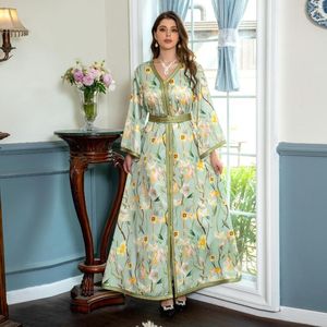 Vêtements ethniques élégant Ramadan musulman Abaya robe pour femmes Eid arabe dame fête Jalabiya Marocain vêtements islamique turquie caftan marocain