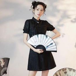 Vêtements ethniques femmes élégantes Mini Qipao Vintage col Mandarin Cheongsam Vestidos moderne Qi Pao traditionnel chinois robe de bal robe rétro