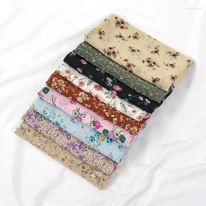 Vêtements ethniques Est Floral Imprimé Bubble Mousseline de mousseline Hijab Foulards pour femmes Châles musulmans Foulard Wraps Foulard Stole Bandeau Bufandas