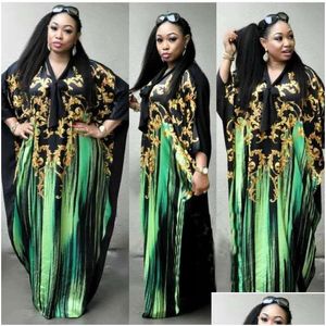 Vêtements ethniques Vêtements ethniques Robes africaines pour femmes Afrique Vêtements Costume Robe Imprimer Dashiki Dames Ankara Plus Taille Nigeria F Dhto5