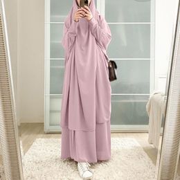 Vêtements ethniques Etosell Femmes Hooded Muslim Hijab Robe Eid Prayer Garment Jilbab Abaya Long Khimar Couverture complète Ramadan Abayas Islamic Cloth 230224