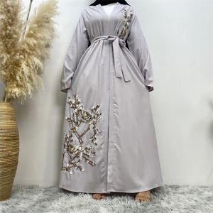 Vêtements ethniques Fashion broderie musulmane abaya robe turc arabe kaften arabe islamic for women dubai 2024 dernier