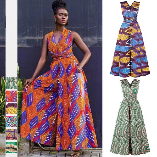 Vêtements ethniques Mode Dames Vêtements Africains Beaucoup de Styles Portent Dashiki Maxi Robe Sans Manches Plus La Taille Robes pour Femmes Robe Africaine 230510