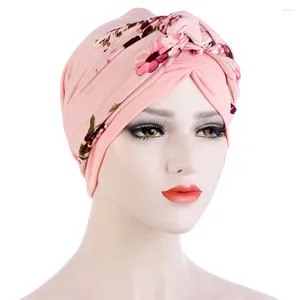 Etnische Kleding Mode Moslim Vlechten Vrouwen Hijab Chemo Cap Motorkap Kanker Turbante Arabische Print Islamitische Haaruitval Hoed Femme Headcover