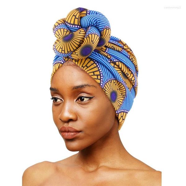 Vêtements ethniques Mode Pré-attaché Head Wraps Twist Turbans Pour Femmes Top Noeud Africain Turban Caps 3D Fleur Bandana Bonnet Cap Chapeaux