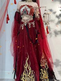 Etnische Kleding Festival Arabische Prinses Cosplay Kostuum Indiase Buikdans Jurk Hanfu Rode Set Party Halloween Coustume 231212