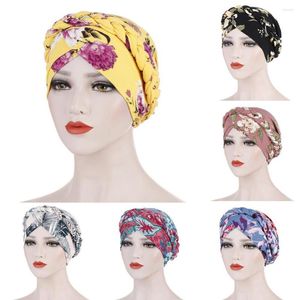 Etnische kleding bloemenprint vlecht moslim katoen hijab cap islamitische kop slijtage hoed underscarf bot motorkap Turkse sjaals headcover