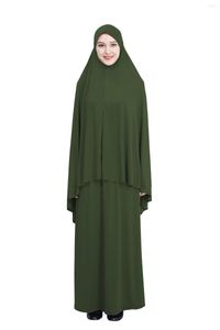 Etnische kleding Formele moslimgebedkleding Sets Vrouwen hijab Jurk islamitische Dubai Turkije Namaz Long Musulman Ensembles Jurken Abaya