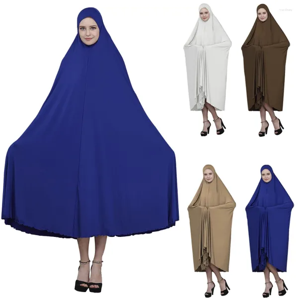 Vêtements ethniques Formel Musulman Prière Vêtement Femmes Hijab Robe Abaya Islamique One Piece Jilbab Turquie Longue Khimar Djellaba Ramadan