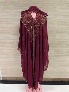 Vêtements ethniques Taille libre Robe de paillettes africaines pour femmes Robe traditionnelle Kaftan Robe élégante Dames Robe de mariée Femme Robes de soirée Musulman Abaya 230324