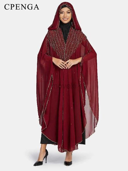 Vêtements ethniques Taille des paillettes africaines Robe pour femmes Traditional Kaftan Robe Elegant Ladies Robe de mariée Femme Femme Robes Muslim Abaya D240419